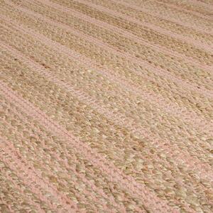 Equinox rózsaszín juta szőnyeg, 120 x 170 cm - Flair Rugs