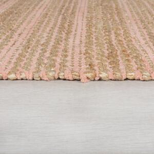Equinox rózsaszín juta szőnyeg, 120 x 170 cm - Flair Rugs