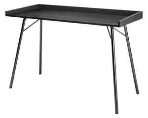 Íróasztal tölgyfa dekoros asztallappal 52x115 cm Rayburn – Woodman