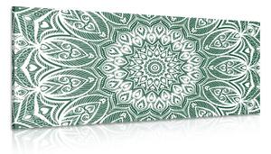 Kép harmónia Mandala zöld alapon