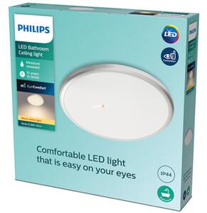 Philips Spray 12W 1200lm, melegfehér, fürdőszobai mennyezeti LED lámpa, IP44, 29cm