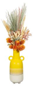 Bohemian Home Mojave sárga váza, magasság 23 cm - Sass & Belle