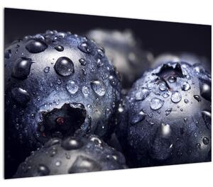 Vízcseppekkel ellátott gyümölcs képe (90x60 cm)