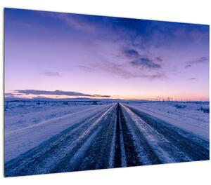 A téli út képe (90x60 cm)