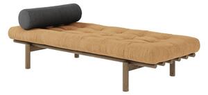 Mustársárga egyszemélyes ágy Next – Karup Design