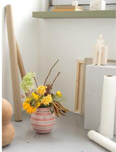 Nuovo rózsaszín-fehér porcelán váza, magasság 20,5 cm - Kähler Design