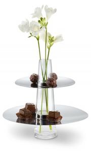 Fontaine emeletes süteményes tál és váza