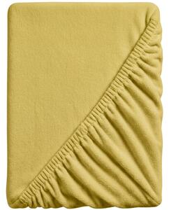 SOFT mikroplüss lepedő 90x200 cm mustár
