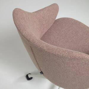 Einara világos rózsaszín irodai szék - Kave Home
