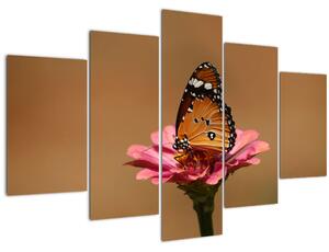 Pillangó képe a virágon (150x105 cm)