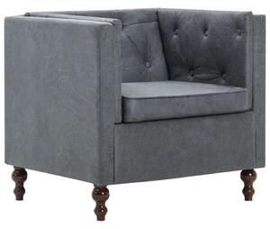 Chesterfield Szürke Szövetfotel - 70x72x68 cm