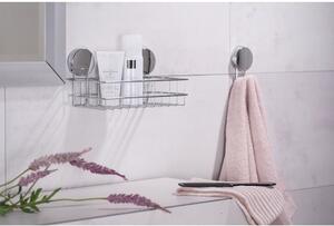 Static-Loc® Osimo ezüstszínű fali fürdőszobai polc, szélesség 24 cm - Wenko