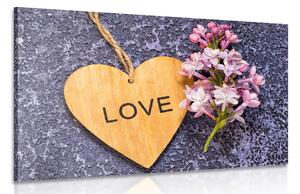 Kép fa szív Love felirattalLove