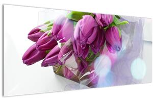 Kép - csokor tulipán (120x50 cm)