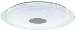Eglo Lanciano-Z szabályozható mennyezeti LED lámpa 77 cm csillám hatású, fehér-króm