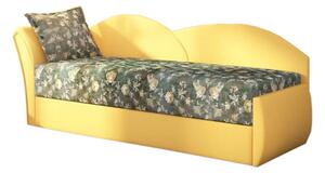 RICCARDO kinyitható kanapé, 200x80x75 cm, rose + sárga (rose 21/alova 41), balos