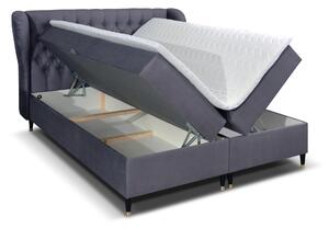 Egyszemélyes ágy Boxspring 120 cm Ortun (lila). 1033263