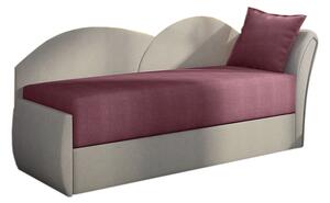 RICCARDO kinyitható kanapé, 200x80x75 cm, lila/szürke, (alova 23/alova 10), jobbos