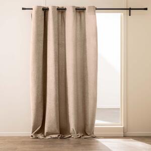 Világosbarna buklé függöny 140x260 cm Winona – douceur d'intérieur