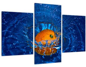 Kép - narancs a vízben (90x60 cm)