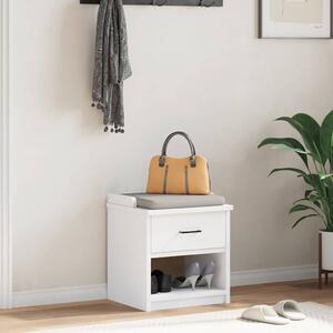 VidaXL SANDNES fehér tömör fenyőfa előszobapad 45x40x50 cm