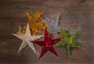 Velvet zöld karácsonyi világító dekoráció, ø 60 cm - Star Trading