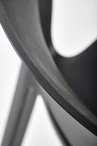 K491 fekete műanyag szék