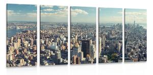 5-részes kép csodás kilátás New York