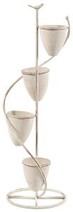 Virágállvány BANEBERRY 24 cm Bézs Fém