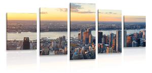 5 részes kép New York város panorámája