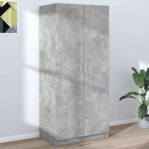 VidaXL Beton Szürke Ruhásszekrény - 80x52x180 cm