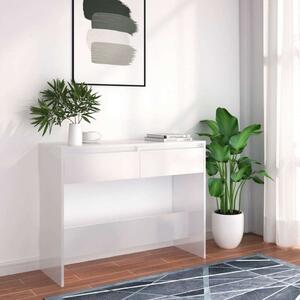 VidaXL Fehér Konzolasztal - 2 Fiókos - 100x35x76,5cm