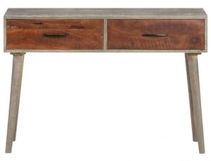 VidaXL Tömörfa Tálalóasztal - 2 Fiókos - 110x35x75 cm