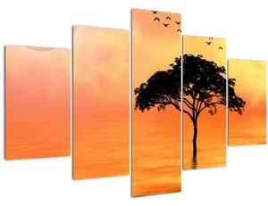 Kép egy fáról naplementekor (150x105 cm)