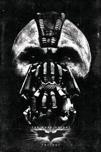 Művészi plakát The Dark Knight Trilogy - Bane Mask, (26.7 x 40 cm)