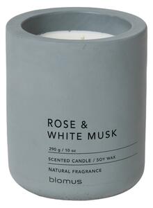 Fraga illatgyertya M, rózsa és fehérpézsma illat szürke