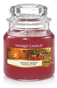 Holiday Hearth, Yankee Candle illatgyertya, kicsi üveg (fahéj, szegfűszeg, gardénia)