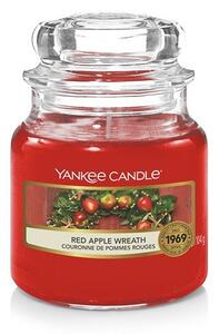 Red Apple Wreath, Yankee Candle illatgyertya, kicsi üveg (alma, fahéj, dió)