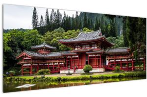 Kép - kínai építészet (120x50 cm)
