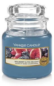 Mulberry & Fig Delight, Yankee Candle illatgyertya, kicsi üveg (eperfa, füge)