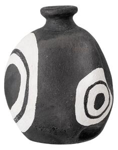 Mika fekete dekorációs terrakotta váza, magasság 14 cm - Bloomingville