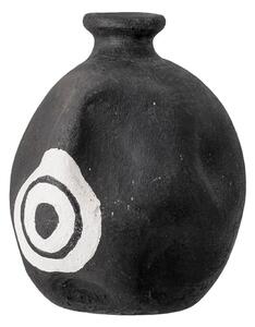 Mika fekete dekorációs terrakotta váza, magasság 14 cm - Bloomingville