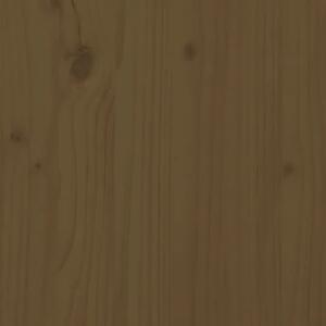 VidaXL 2 személyes mézbarna tömör fenyőfa kerti pad 203,5x44x45 cm
