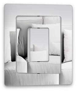 Echo fali tükör állítható berakással 64x54 cm