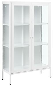 Üveges vitrin NASH Fém 90 cm Fehér