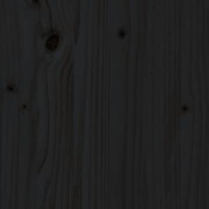 VidaXL fekete tömör fenyőfa kerti asztal 82,5 x 50,5 x 45 cm