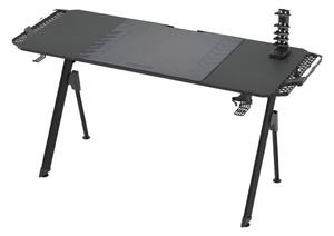 Milagro Gaming asztal FALCON LED RGB háttérvilágítással 156x60 cm fekete MI1966