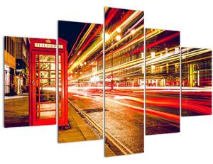 Piros londoni telefonfülke képe (150x105 cm)