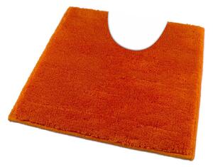 Fürdőszoba-szőnyeg UNI COLOR Narancssárga - Narancssárga / 50 x 50 cm WC kagyló elé, kivágással