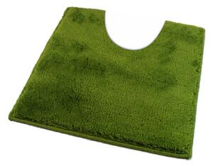 Fürdőszoba-szőnyeg UNI COLOR Zöld - Zöld / 50 x 50 cm WC kagyló elé, kivágással